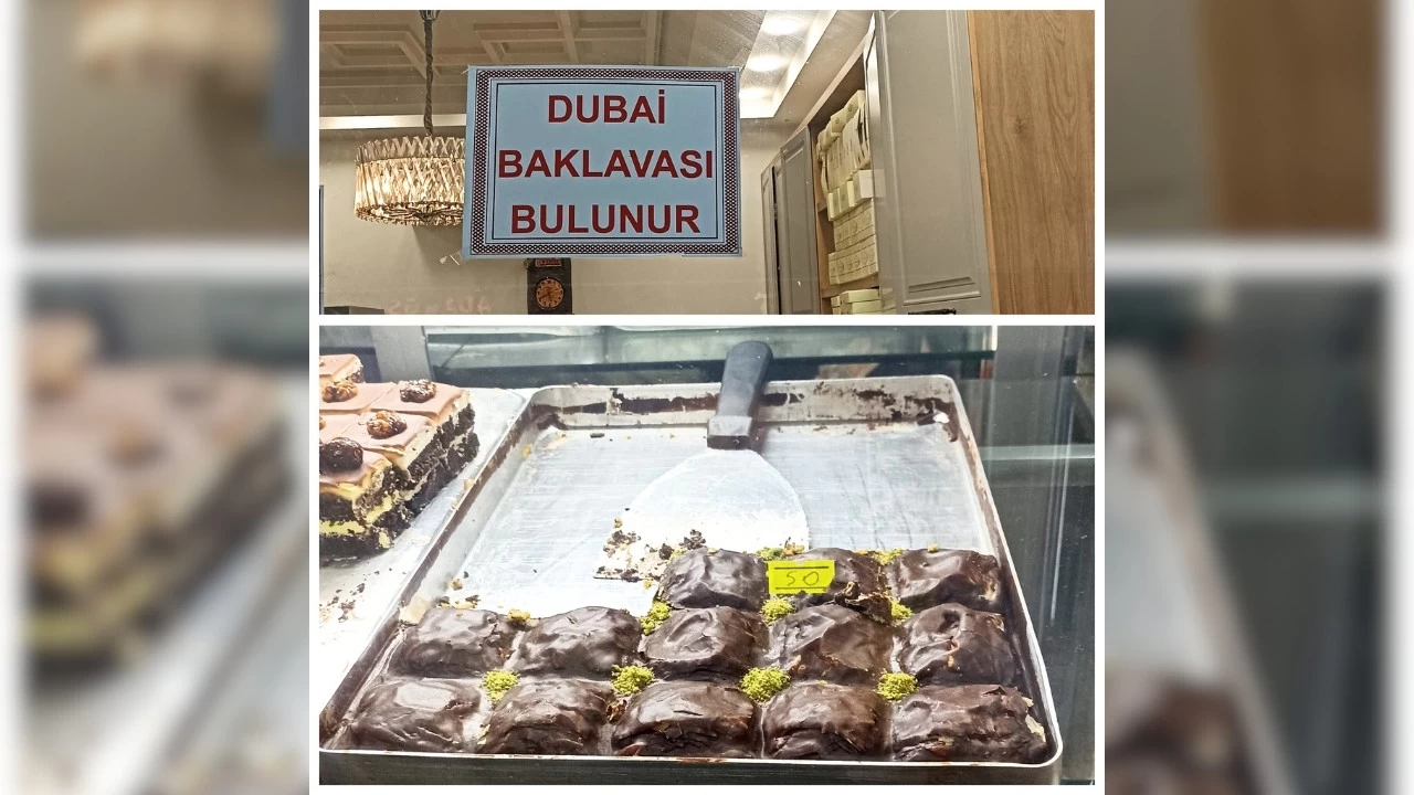 Dubai baklavasının dilimi dilimi 50 TL!