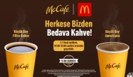 Mc Donald's yılın ilk 1 haftası bedava kahve verecek